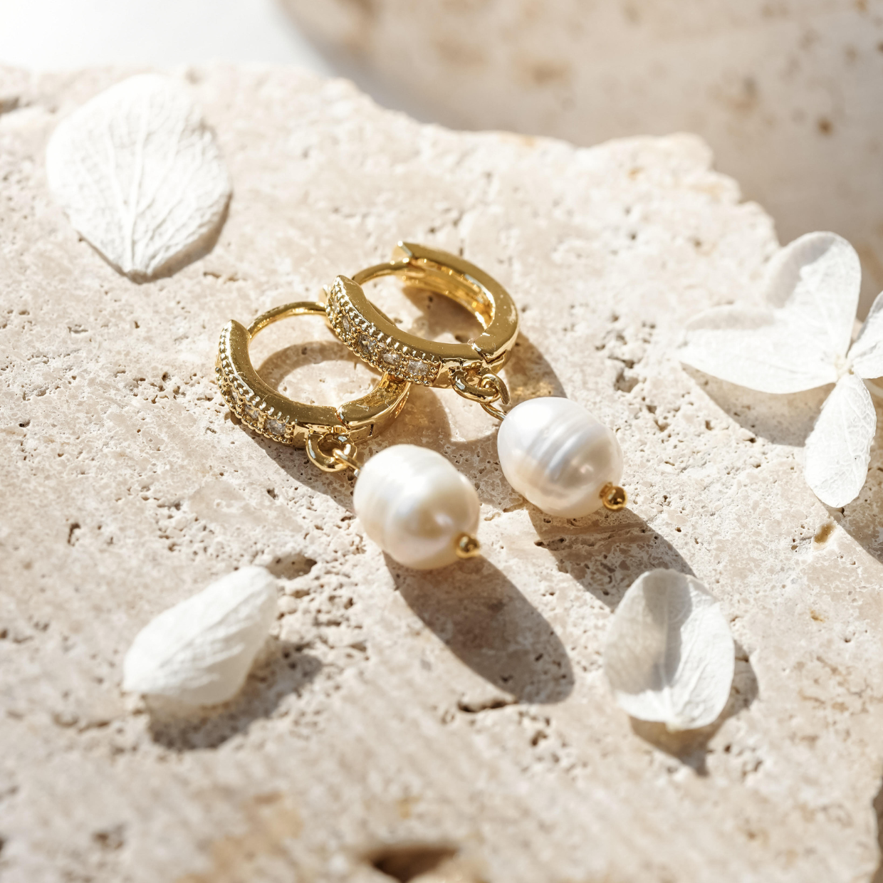 Alexandra Bridal Earrings in Gold