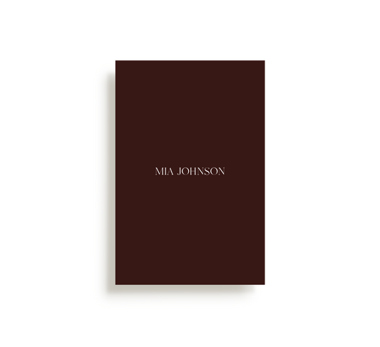 Personalised Brown Menu - Digital (Print Yourself)