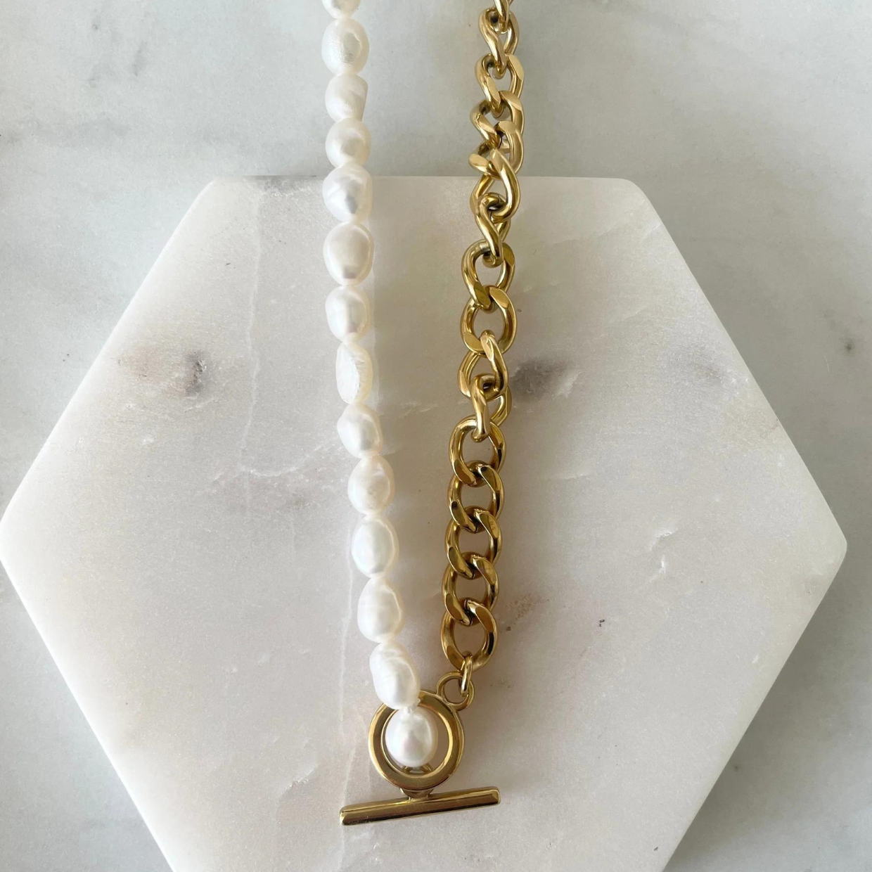 Cali Freshwater Pearl Gold Neckalce