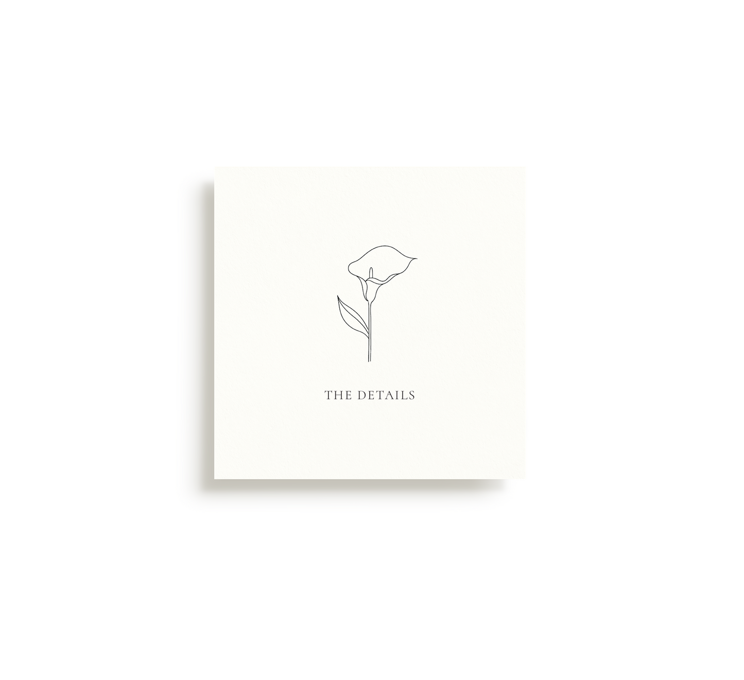 Calla Lily Details Card