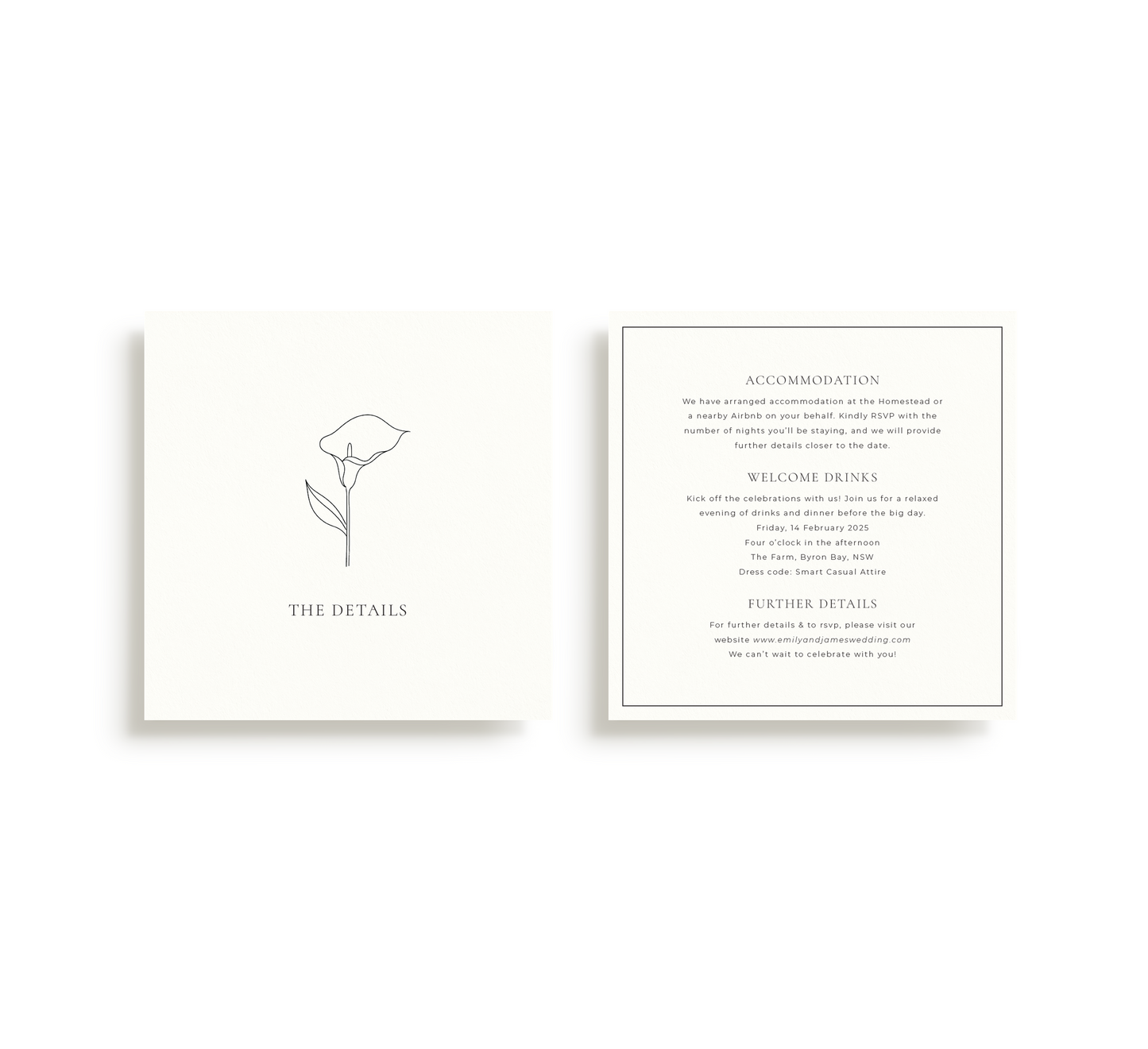 Calla Lily Details Card