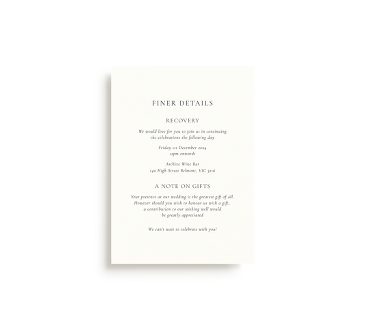 Modern Details Card - Digital (Print Yourself)