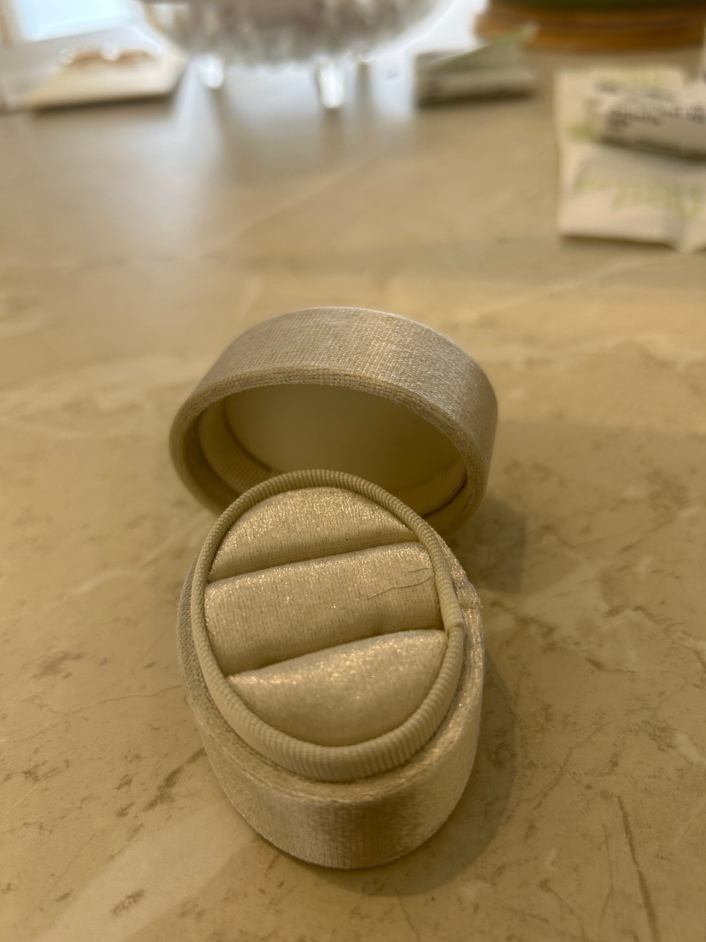 Ring Box in white oval