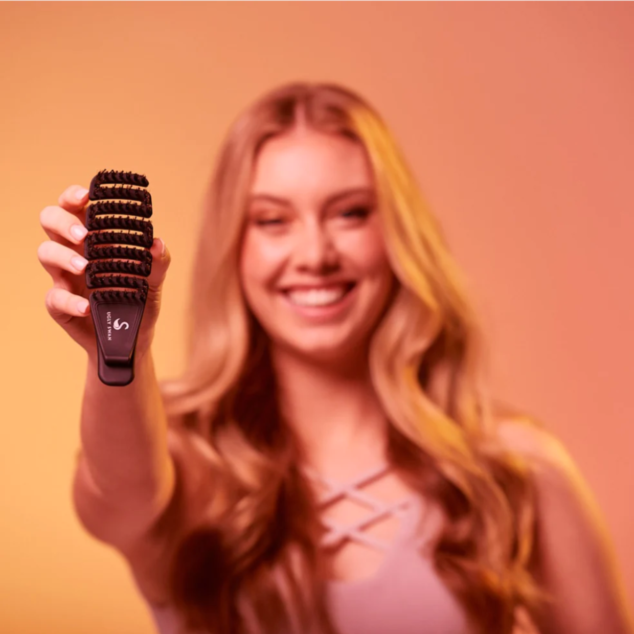 Mini Ugly Swan Detangling Brush in Black Mamba