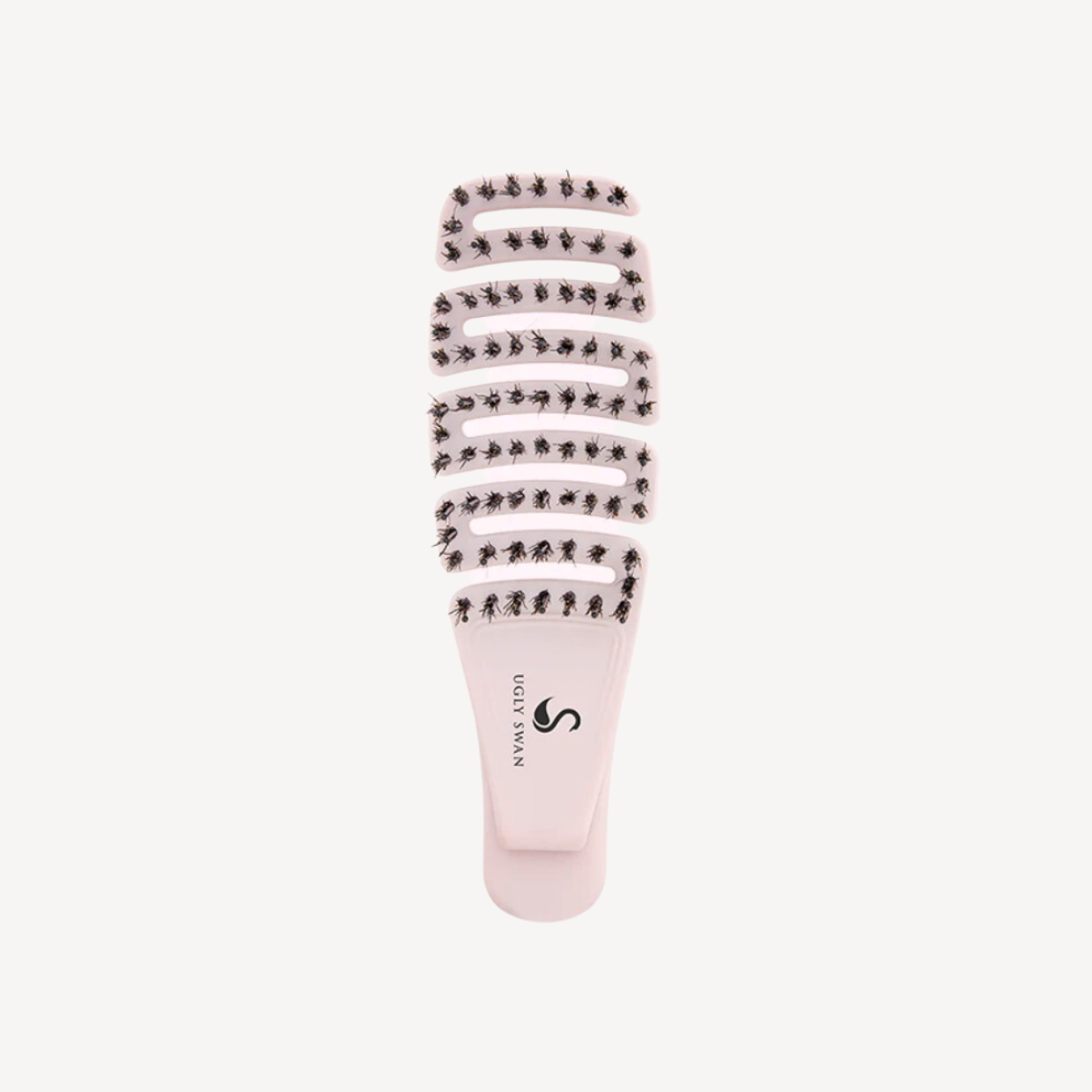 Mini Ugly Swan Detangling Brush in Wild Flamingo