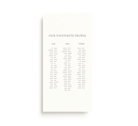Seating Chart - Digital (Print Yourself)