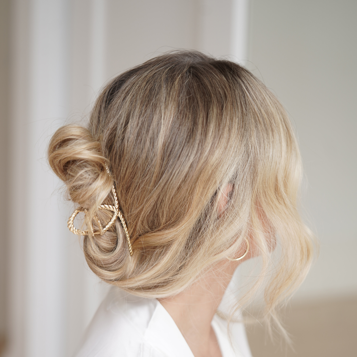 Twisted Gold Hair Clip