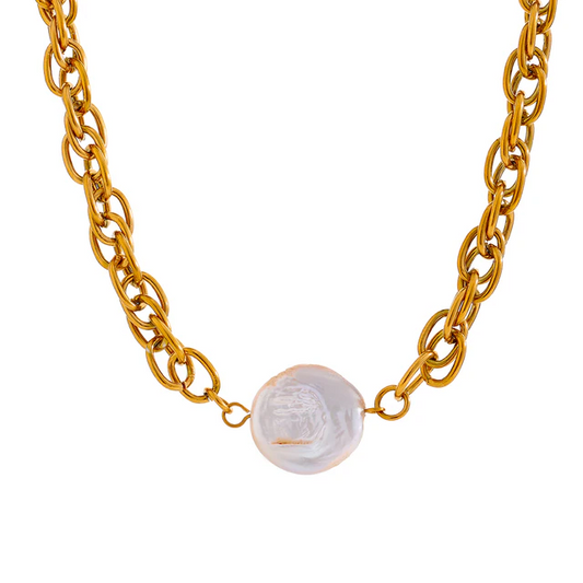 Wynter Pearl Gold Necklace