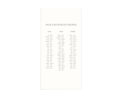 Seating Chart - Digital (Print Yourself)